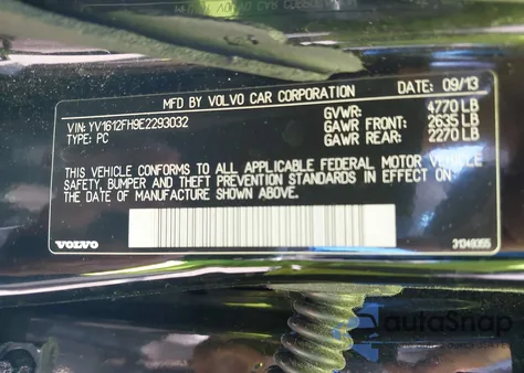 2014 Volvo S60 T5 из США, поврежденный, VIN YV1612FH9E2293032